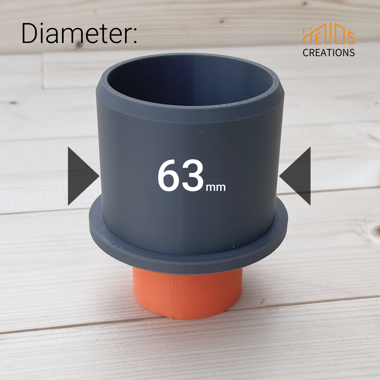 Festool Extractor to  Ducting Hose Pipe Connector. Sizes: 38, 40, 45, 50, 63 mm