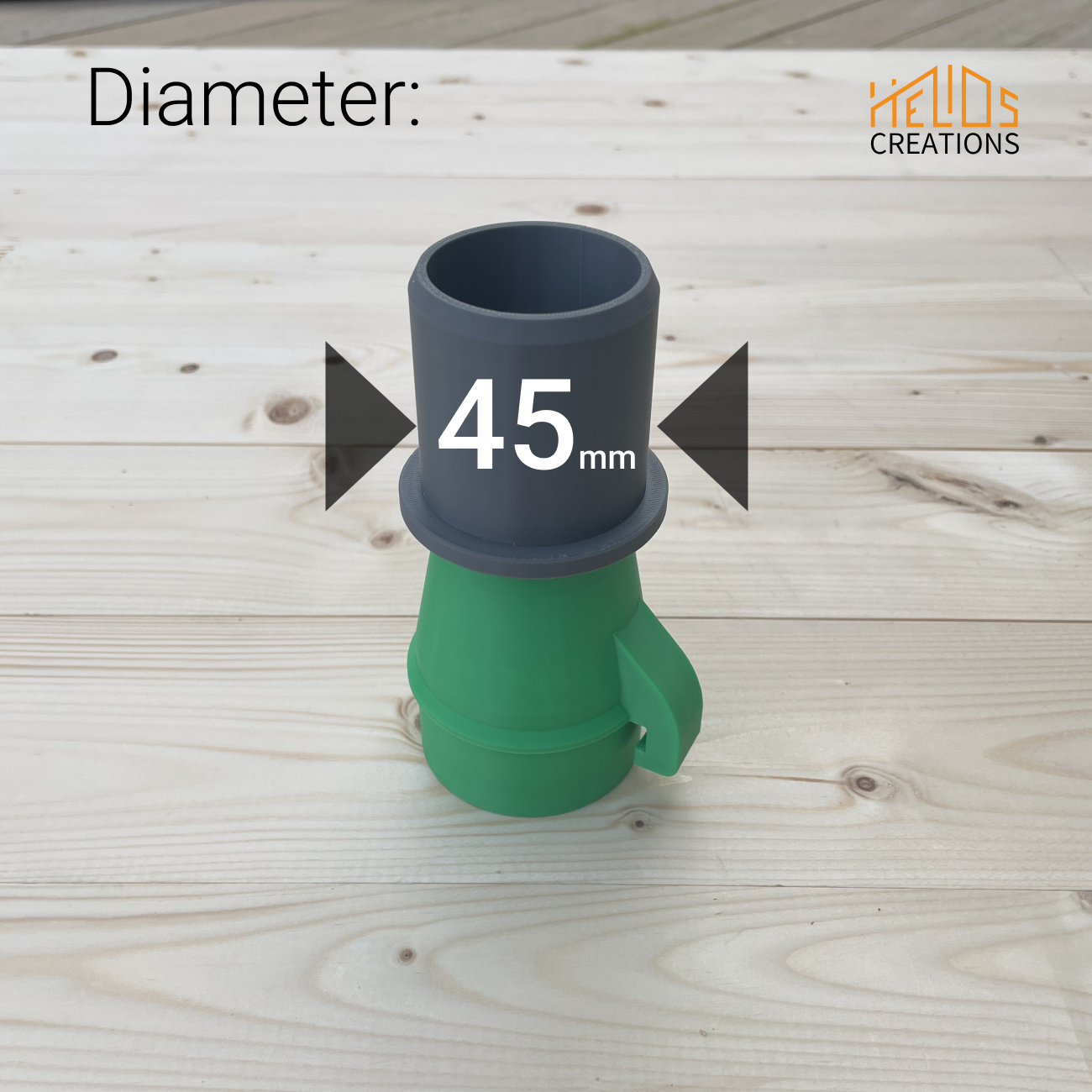 Hose Adapter for Hikoki C3610DRA & C8FSHG Mitre Chop Saw to 38, 40, 45, 50, 63 mm Hose Pipe