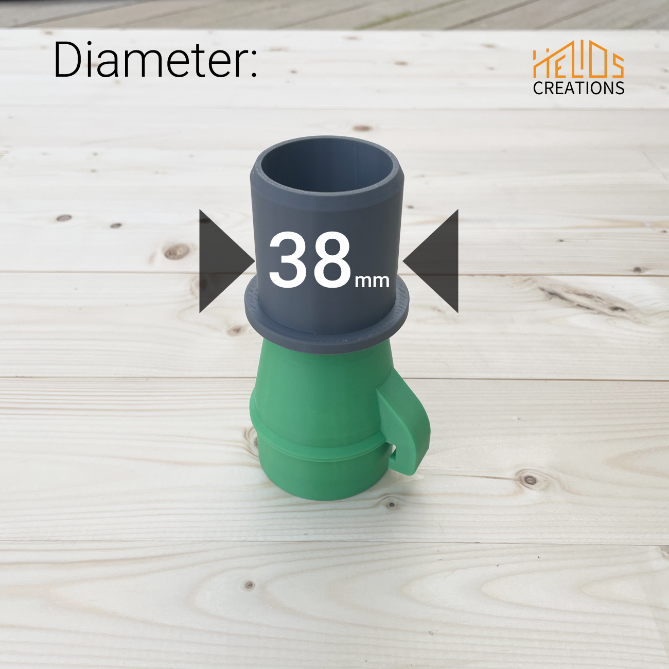 Hose Adapter for Hikoki C3610DRA & C8FSHG Mitre Chop Saw to 38, 40, 45, 50, 63 mm Hose Pipe