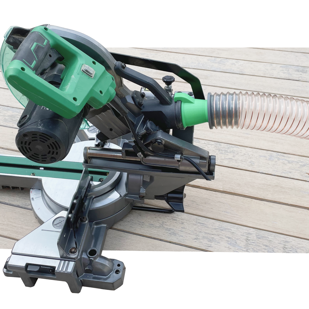 Hose Adapter for Hikoki C3610DRA & C8FSHG Mitre Chop Saw to 38, 40, 45, 50, 63 mm Hose Pipe