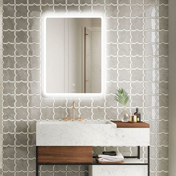 Sleek Rectangular LED Mirror with Demister Pad & On/Off Touch Sensor - 600 x 800mm