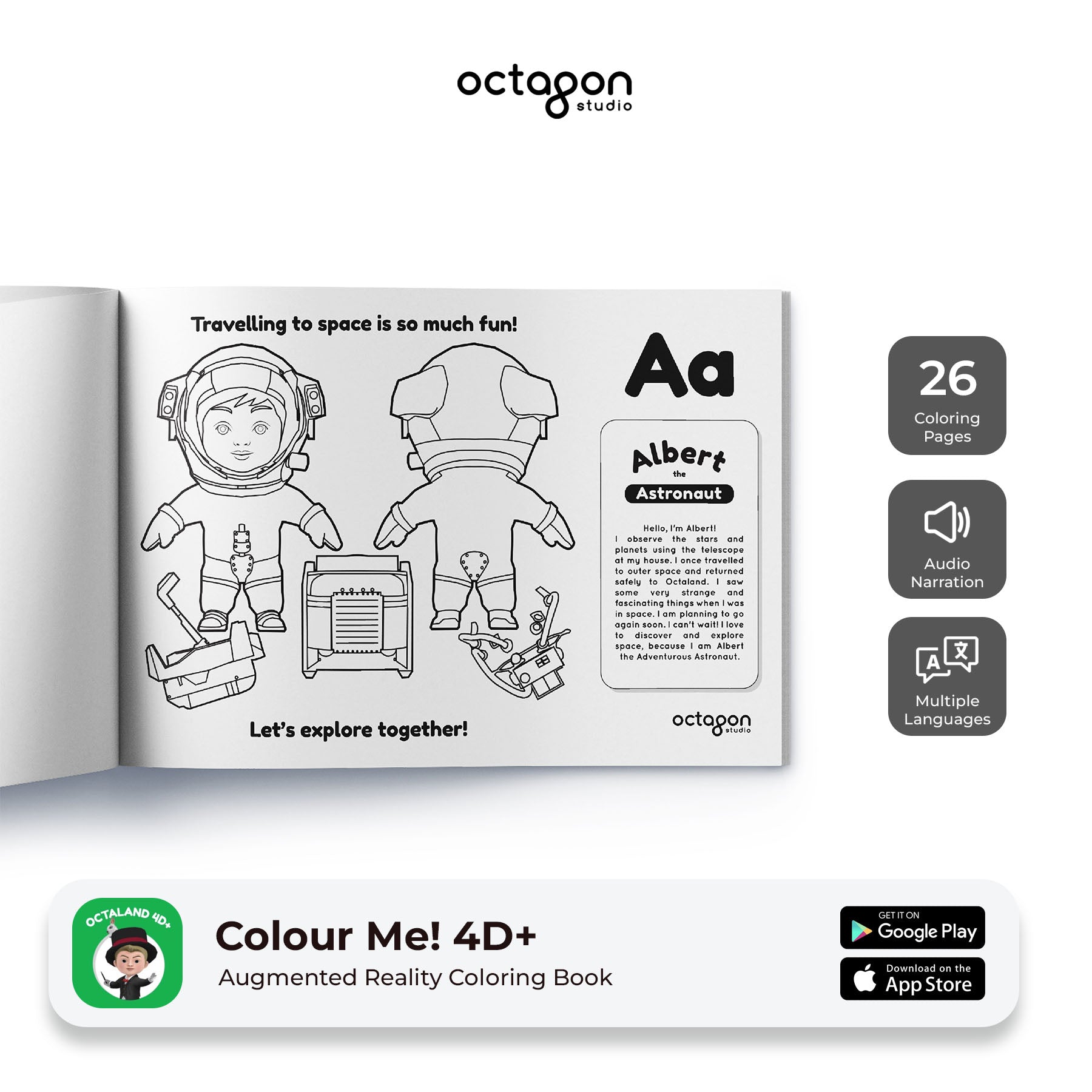 Octaland ColourMe!  Augmented Reality Coloring Book