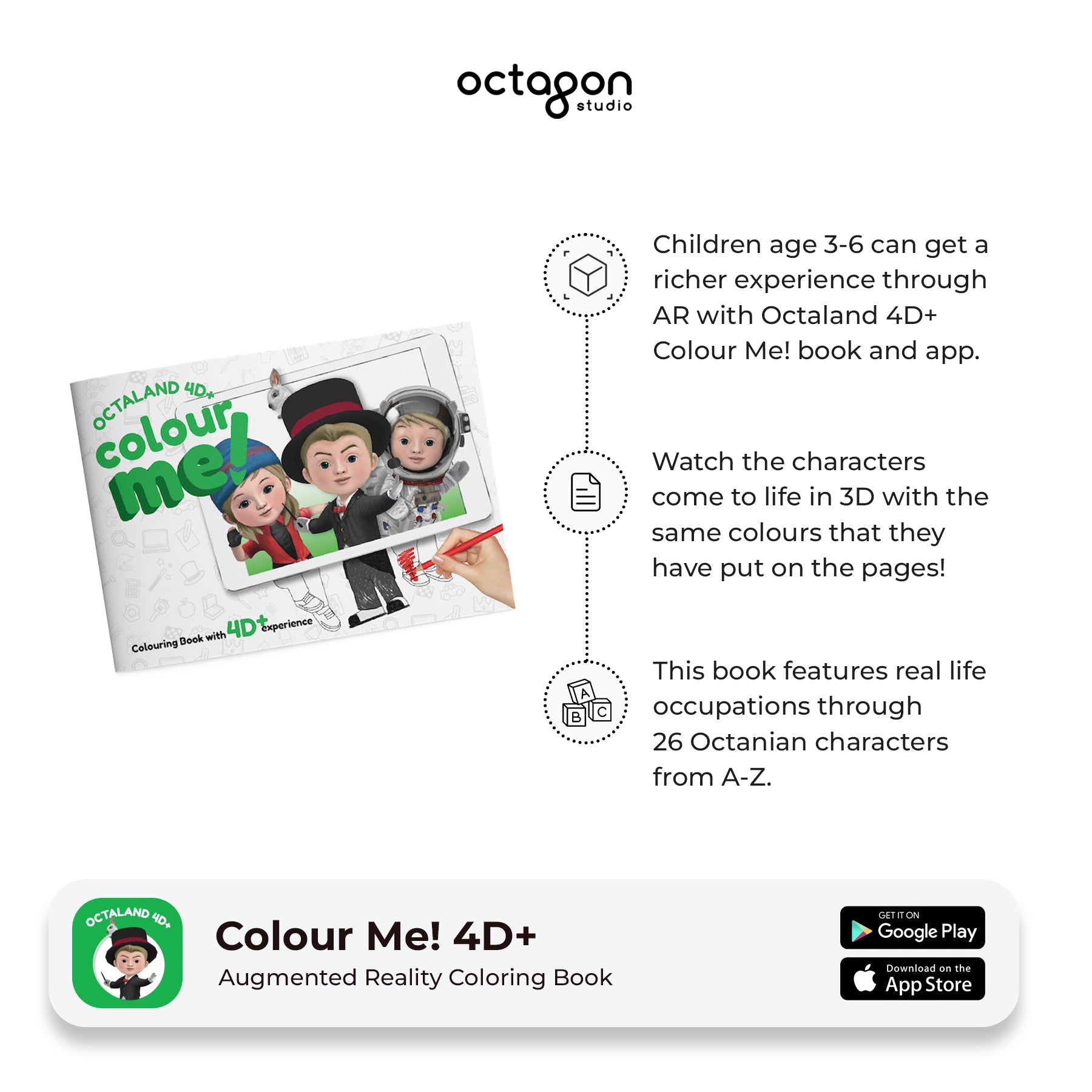 Octaland ColourMe!  Augmented Reality Coloring Book