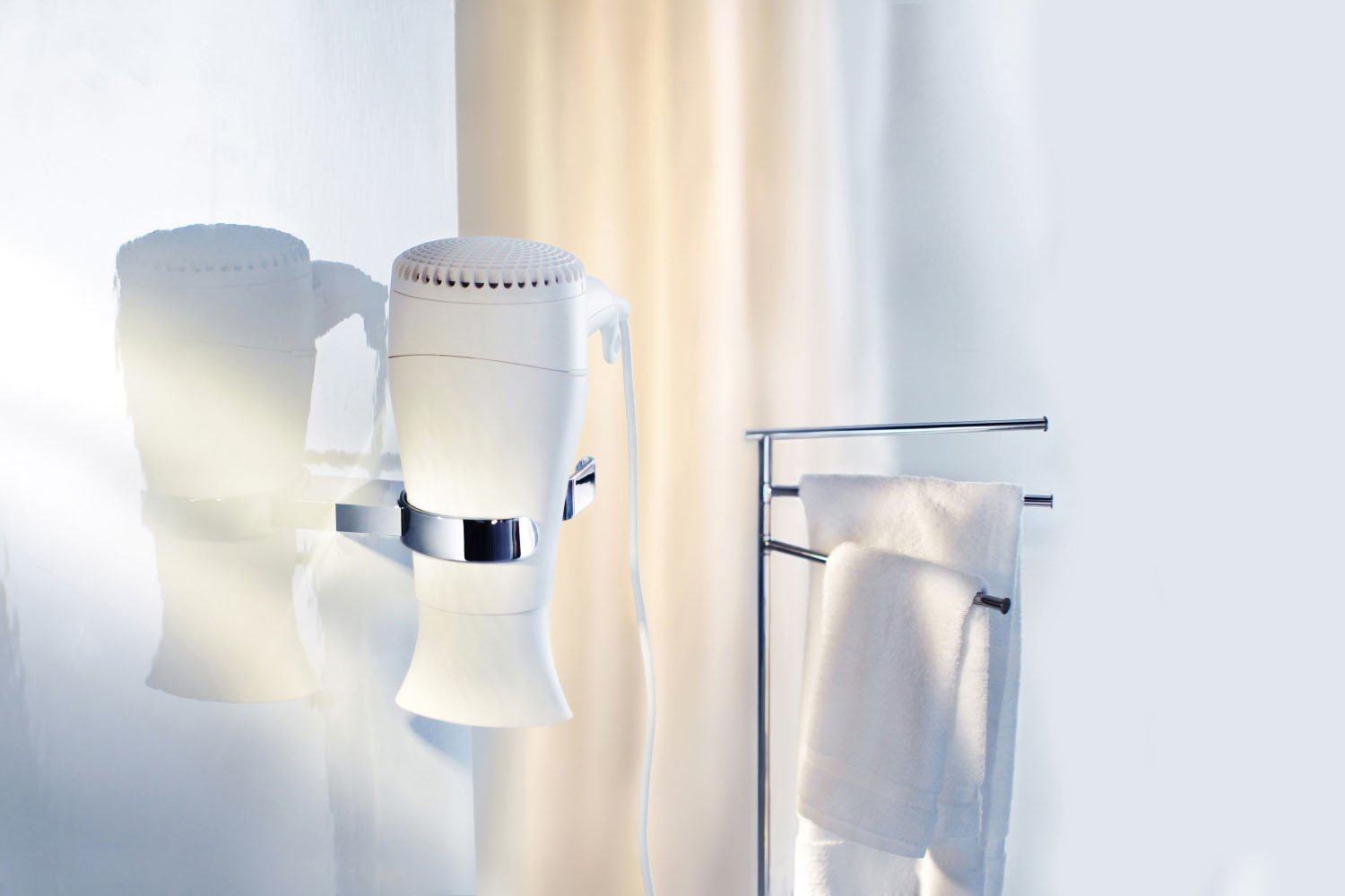 Smedbo Air Hairdryer & Straightener Holder AK323 Polished Chrome