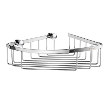 Smedbo Sideline Corner Shower Basket Angular Polished Chrome