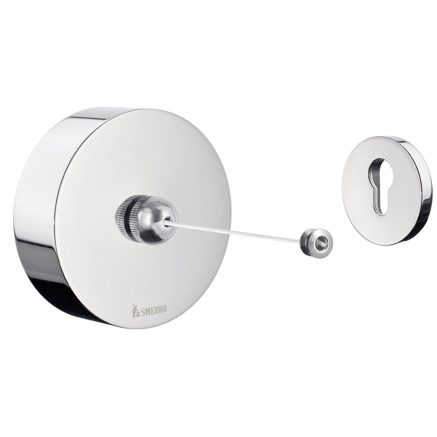 Smedbo Outline Retractable Clothes Line Polished Chrome 2.5 m