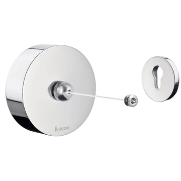 Smedbo Outline Retractable Clothes Line Polished Chrome 2.5 m