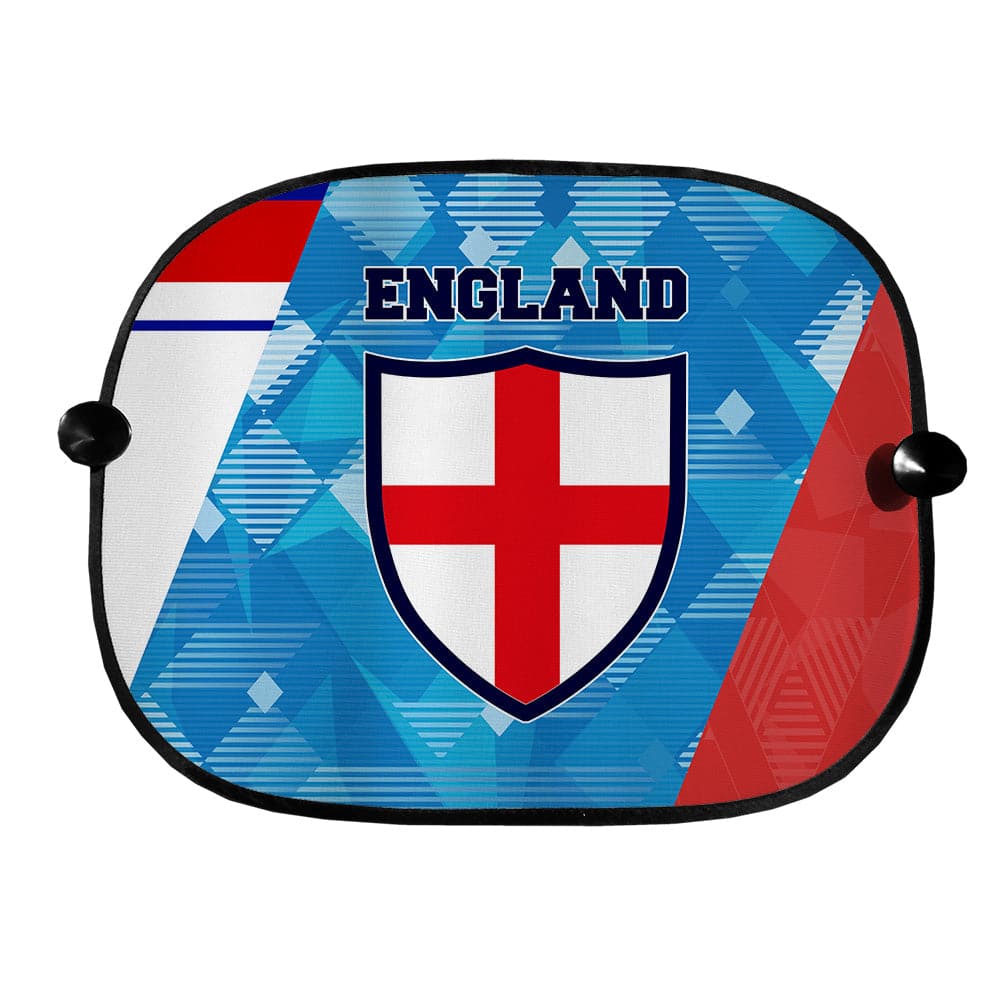 England Printed Patchwork Shirts - Retro Football Car Sun Shade - Set of 2