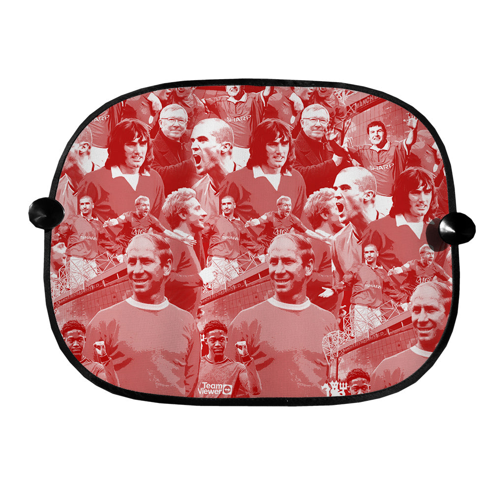 Manchester Red Montage - Car Sun Shade - Set of 2