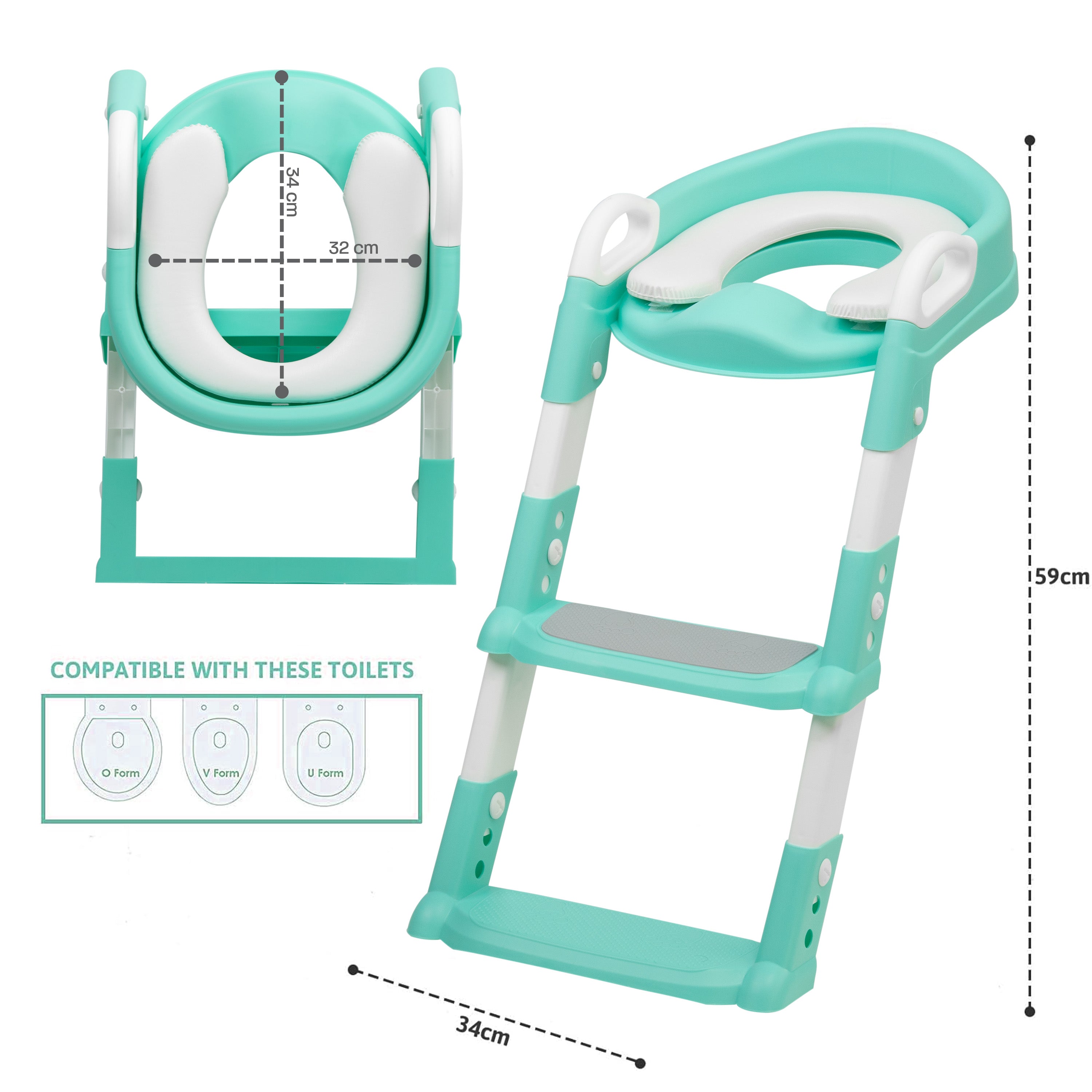 Children Toilet Training Seat Step Ladder