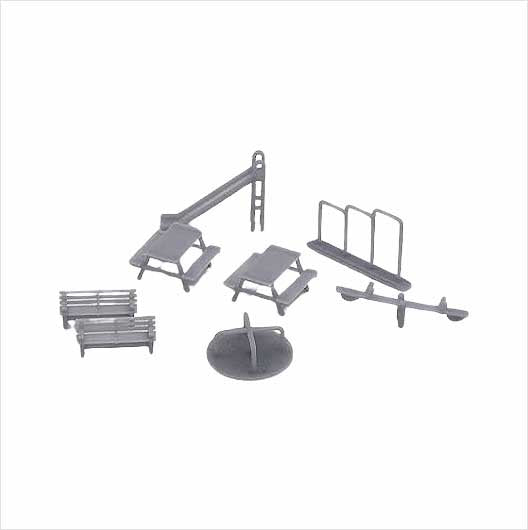 TT Scale | Ready to Paint | Playground Set (8 pack)