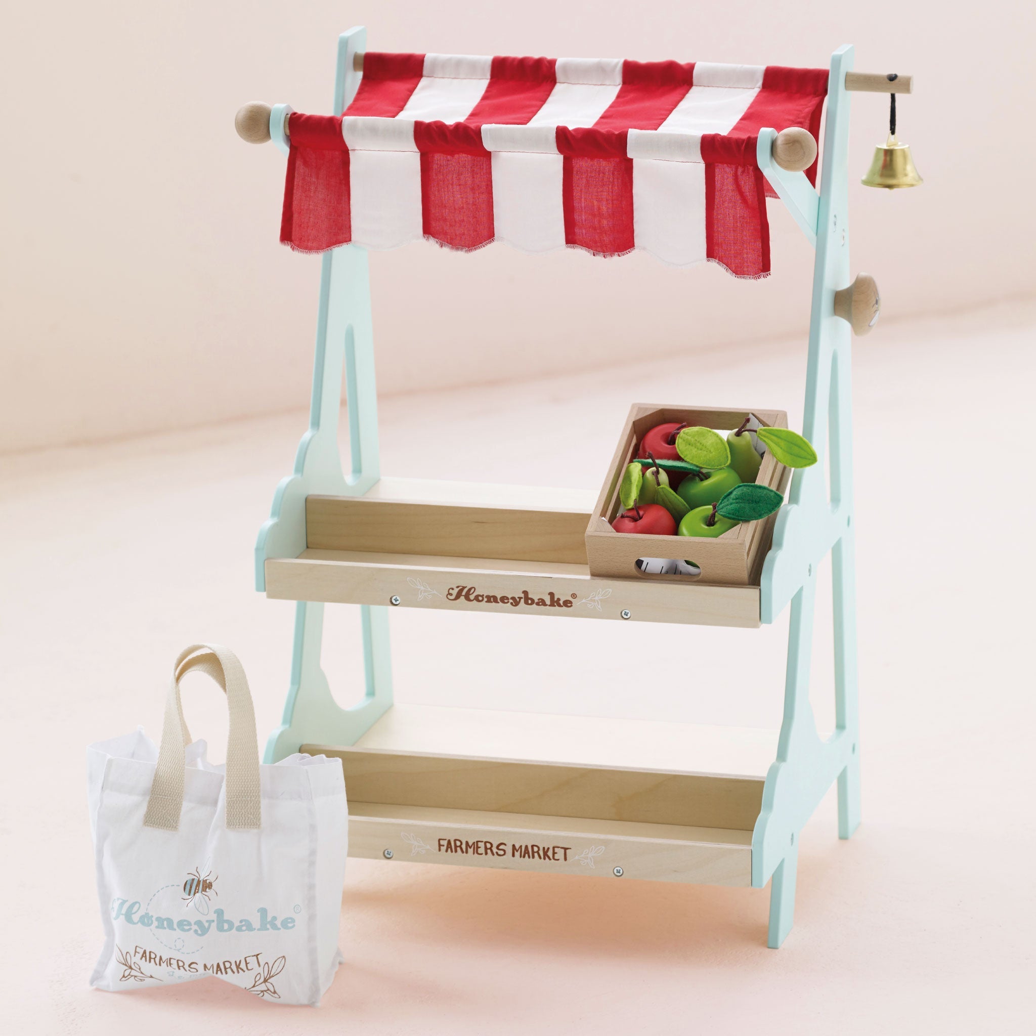 Wooden Market Stall & Fruit Play Food Crate