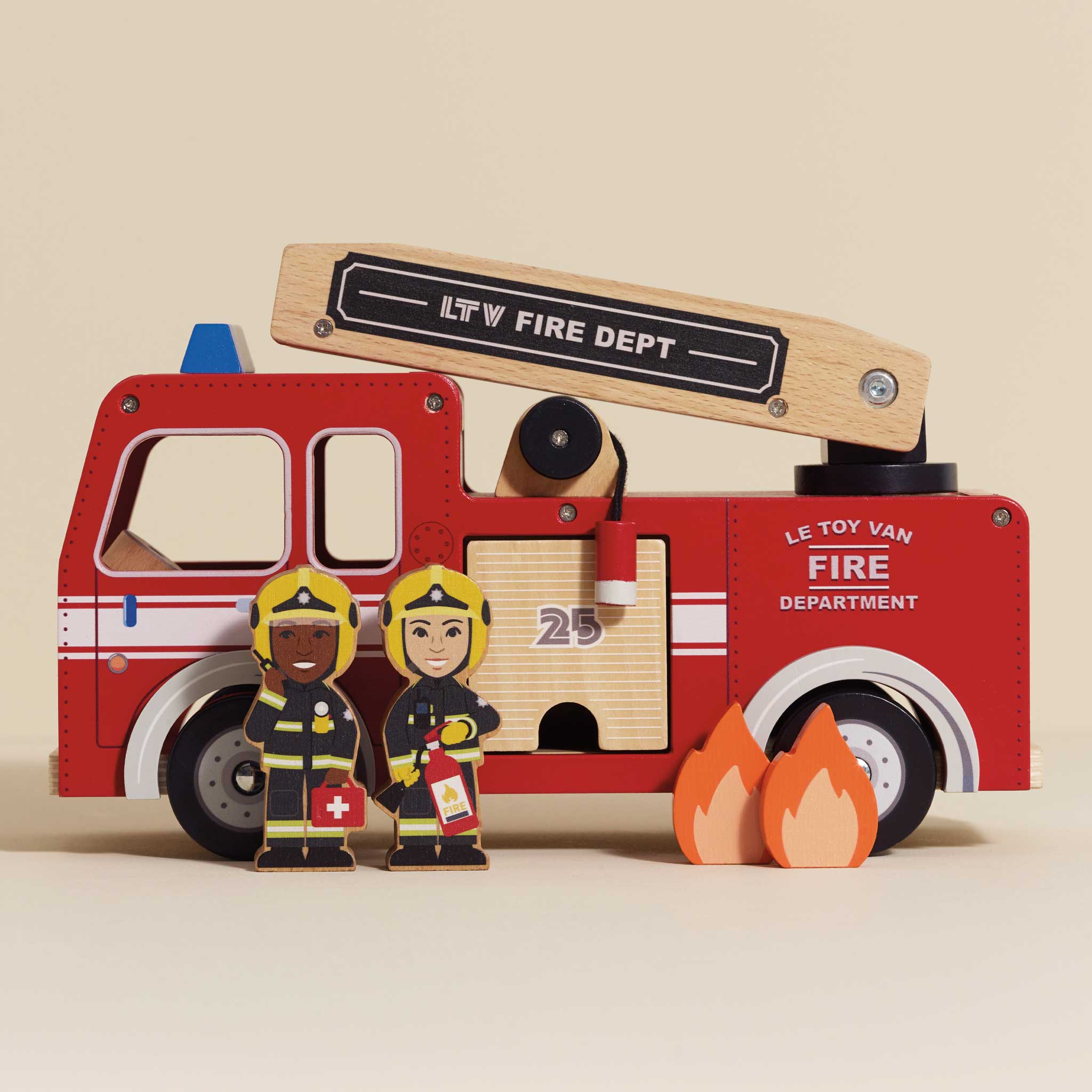 Toy Fire Engine & Characters