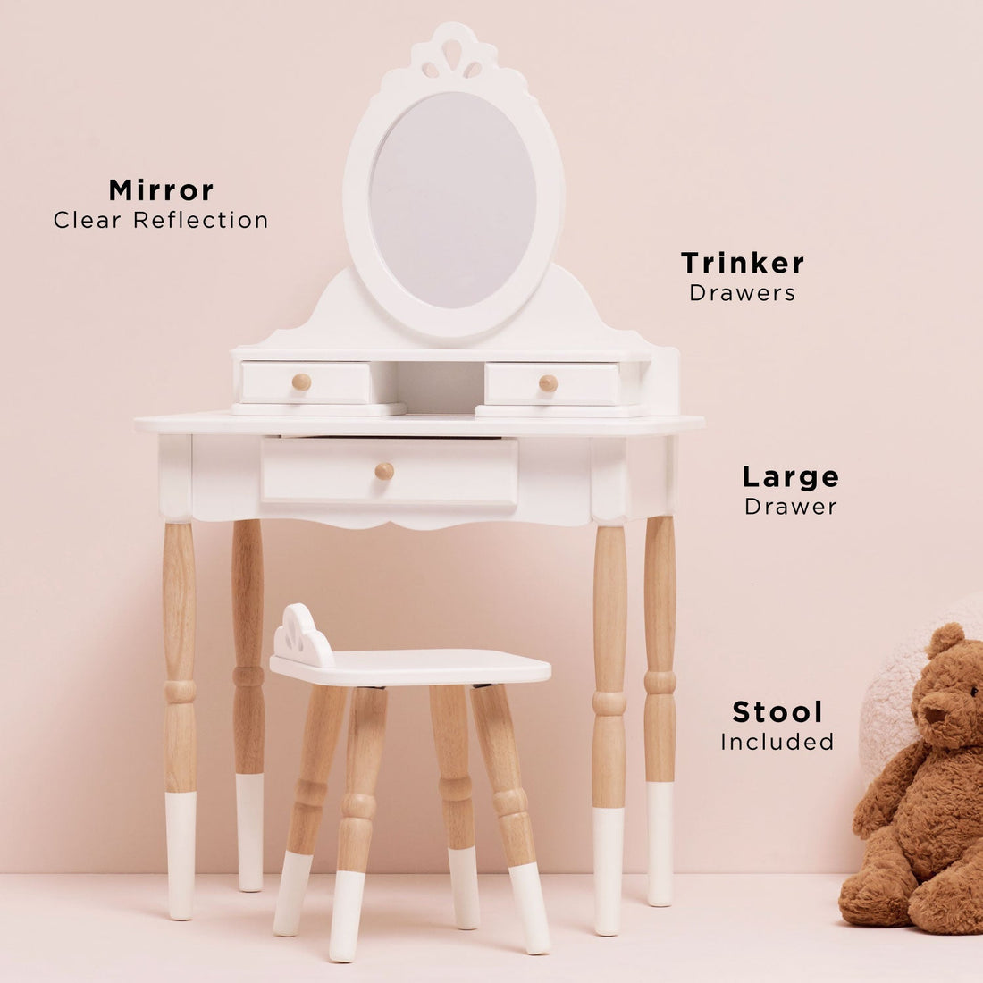 Dressing-up Vanity Table & Stool