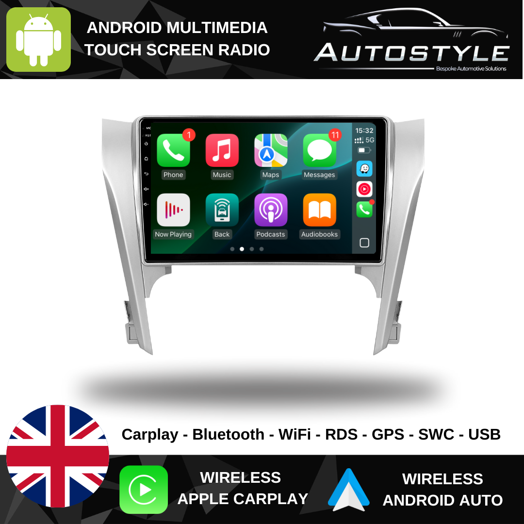 Toyota Camry XV50 Apple Carplay / Android Auto 9" Stereo Upgrade 2011-2014
