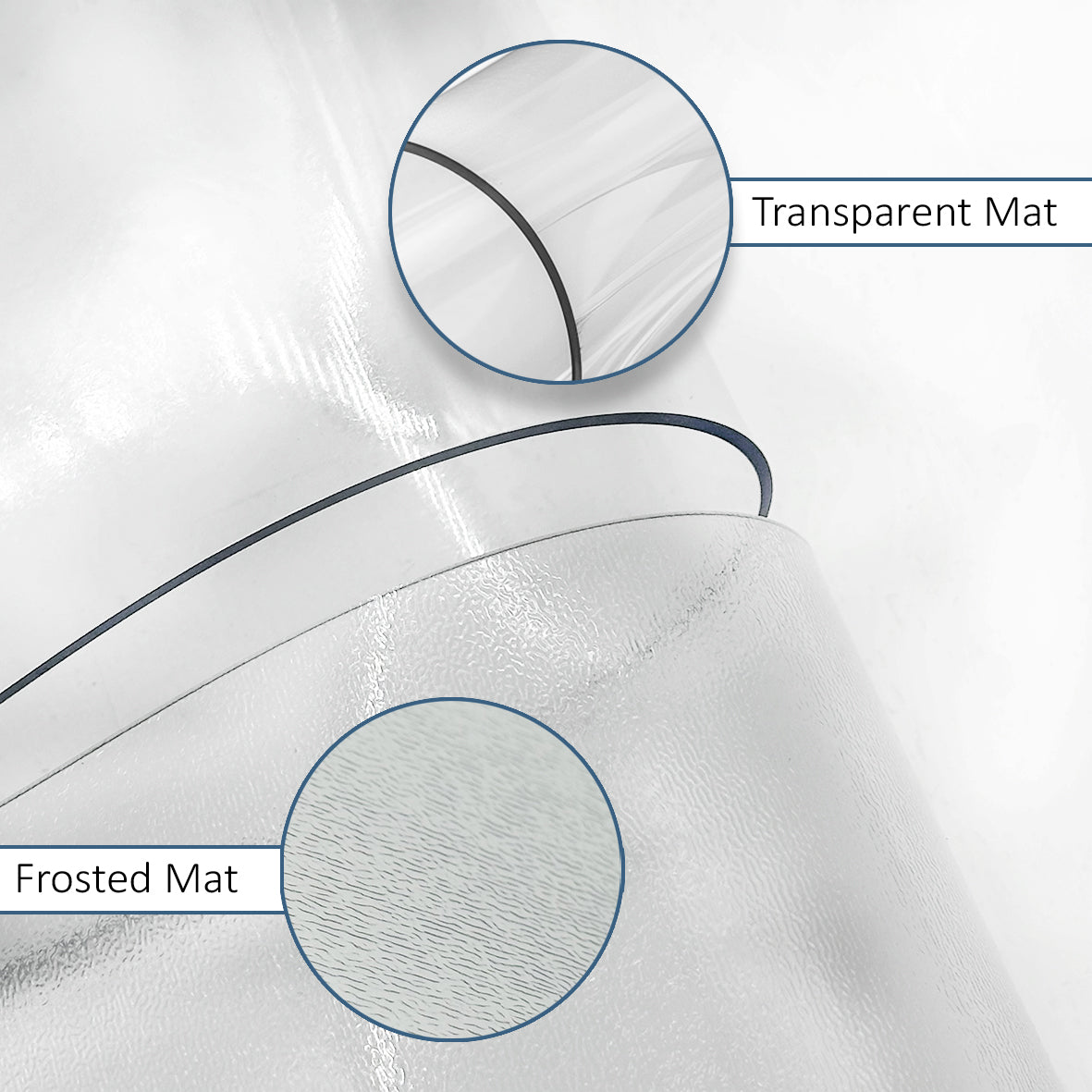 PVC Clear Desk Mat - Transparent