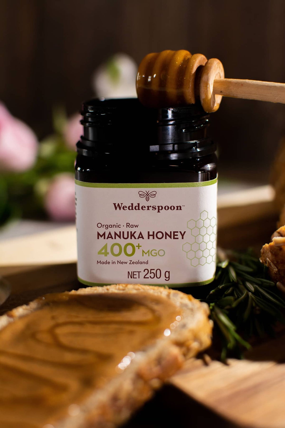 Wedderspoon Raw Organic Manuka Honey 400 MGO – 250g