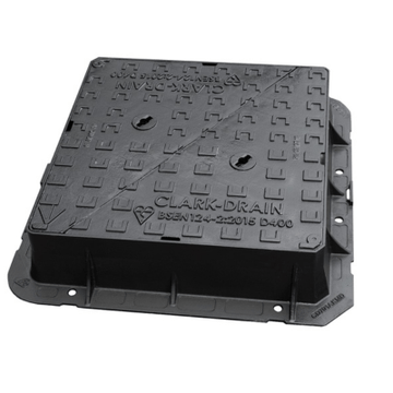 Double Triangle Ductile Iron Manhole Cover 600 x 600 x 150mm Non Carriageway