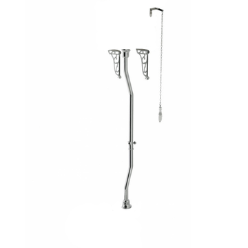 Victrion High Level Cistern Flush Pipe Kit Chrome