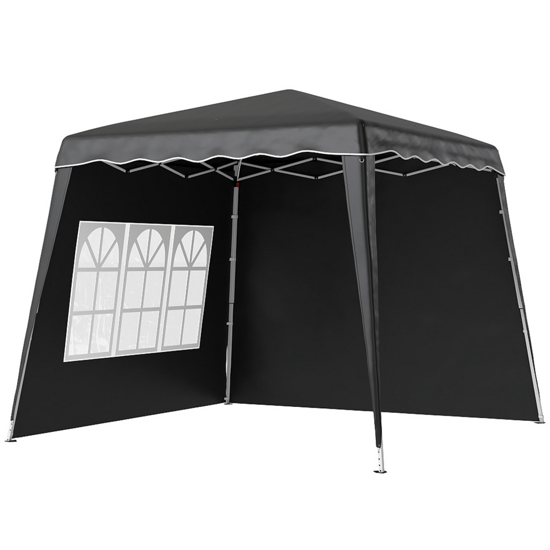 Outsunny 2.4 x 2.4m UV50+ Pop Up Gazebo Canopy Tent with Carry Bag