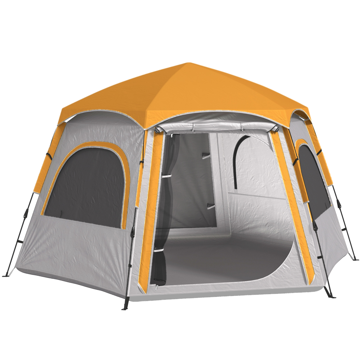 Outsunny Instant Camping Tent, 4 Person Easy Setup Dome Tent