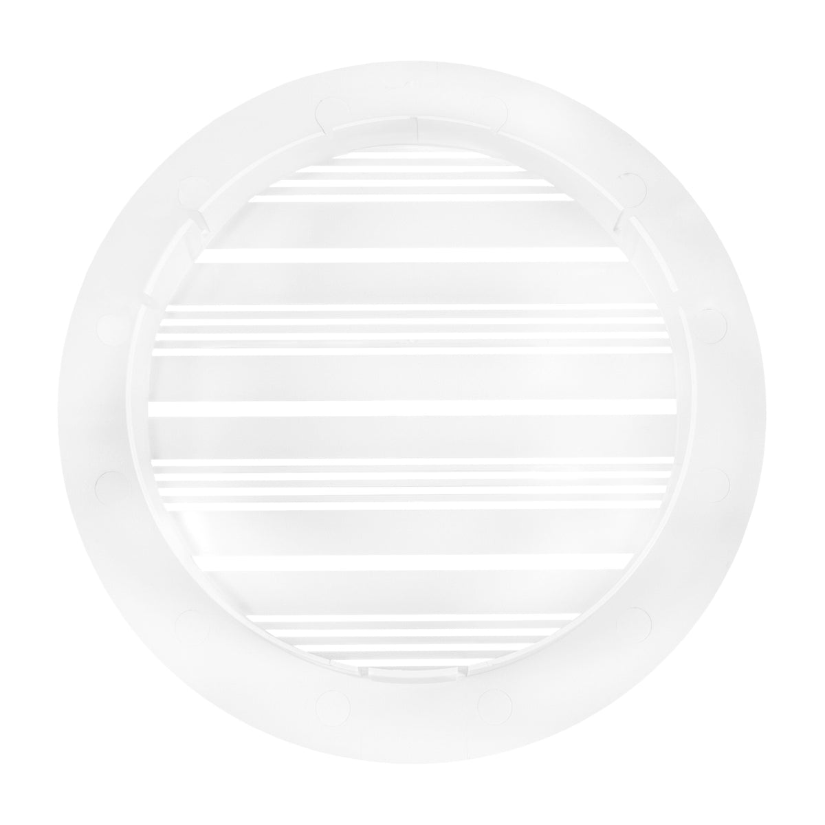 Round Bella Vent Through Wall Ventilation Kit with 100mm Pipe and Brown Vent