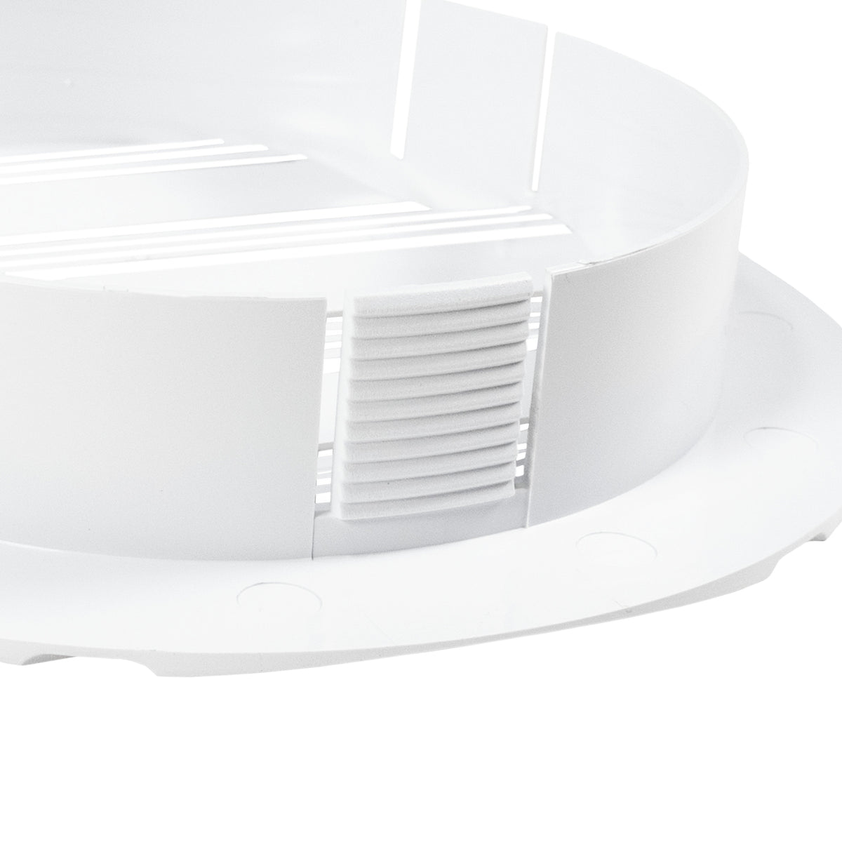 Round Bella Vent Through Wall Ventilation Kit with 100mm Pipe and White Vent