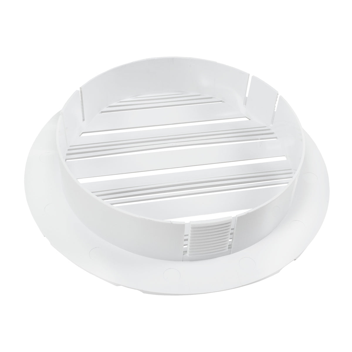 Round Bella Vent Through Wall Ventilation Kit with 100mm Pipe and White Vent