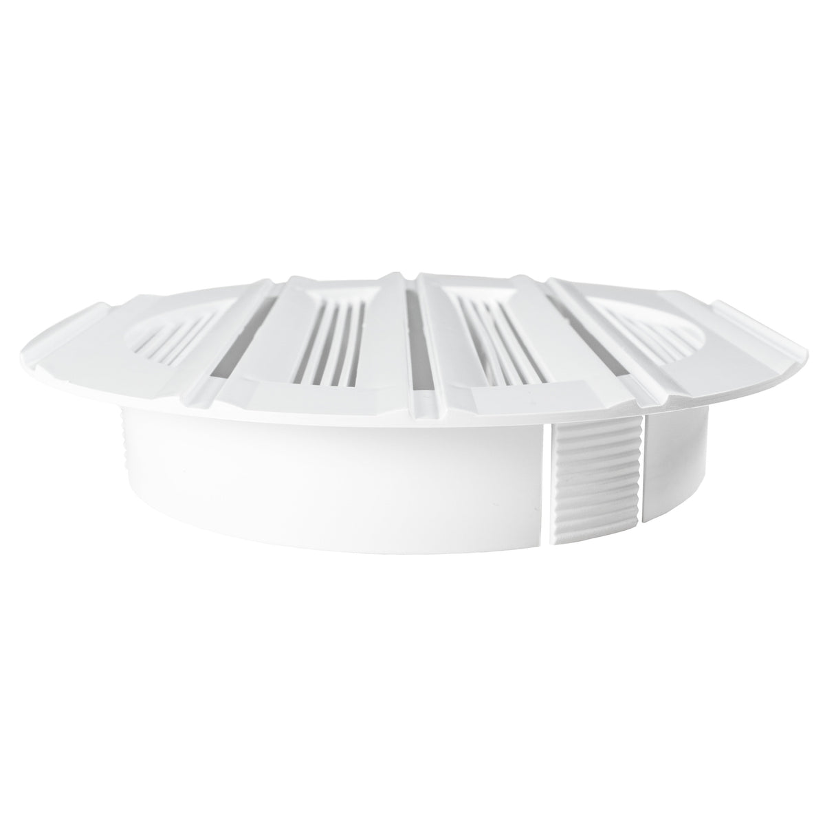Round Bella Vent Through Wall Ventilation Kit with 100mm Pipe and Graphite Vent