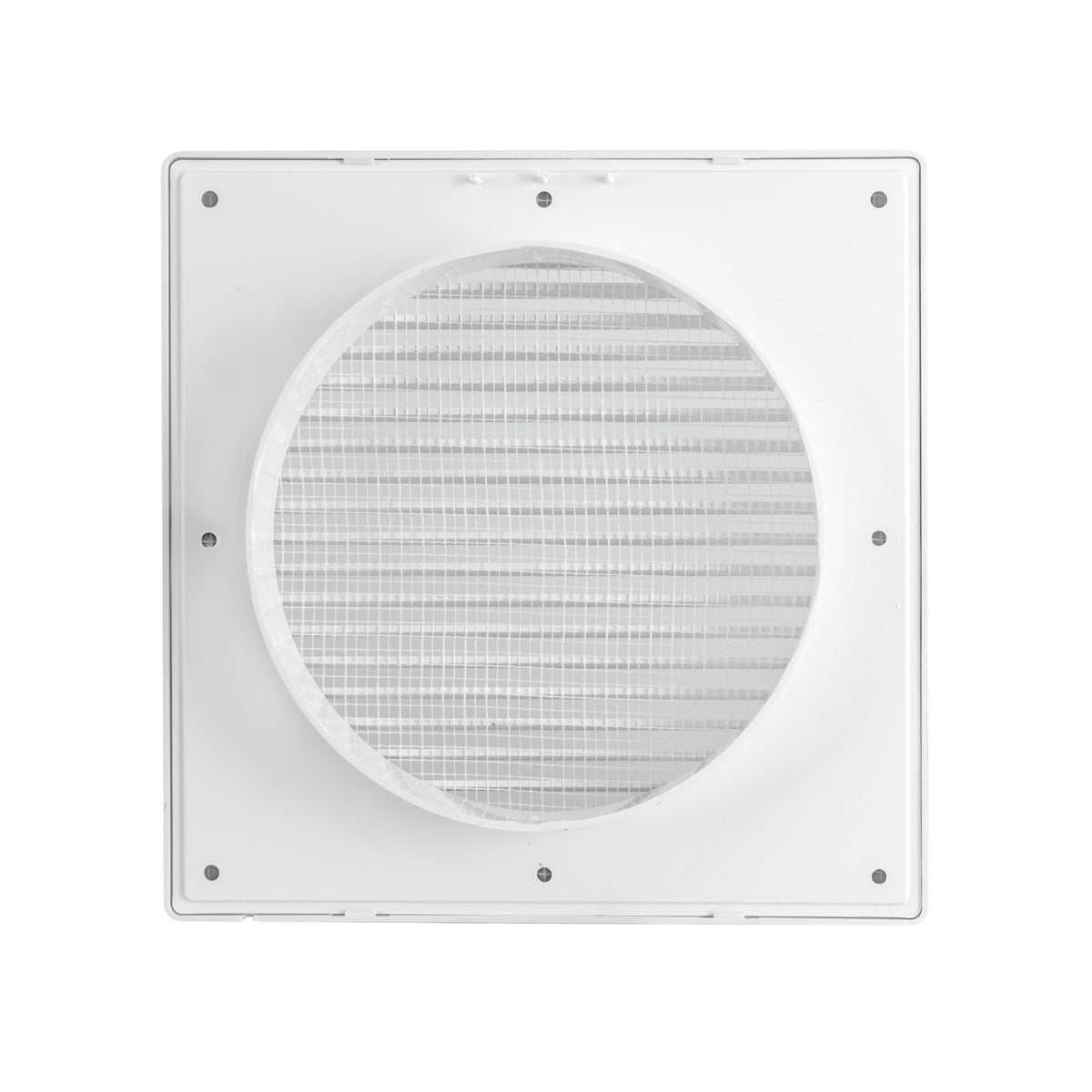 DL0163 Louvre Vent Through Wall Ventilation Kit with 100mm Pipe and Brown Vent