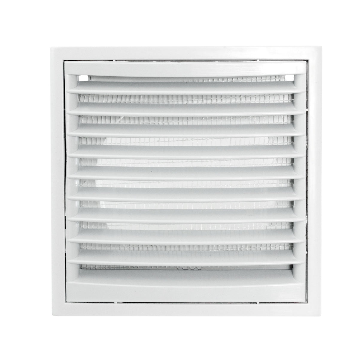 VC-KR0153 Louvre Vent Through Wall Ventilation Kit 100mm Pipe with White Vent