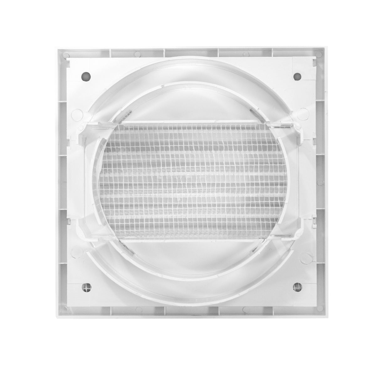 VC-KR0153 Louvre Vent Through Wall Ventilation Kit 100mm Pipe with Brown Vent