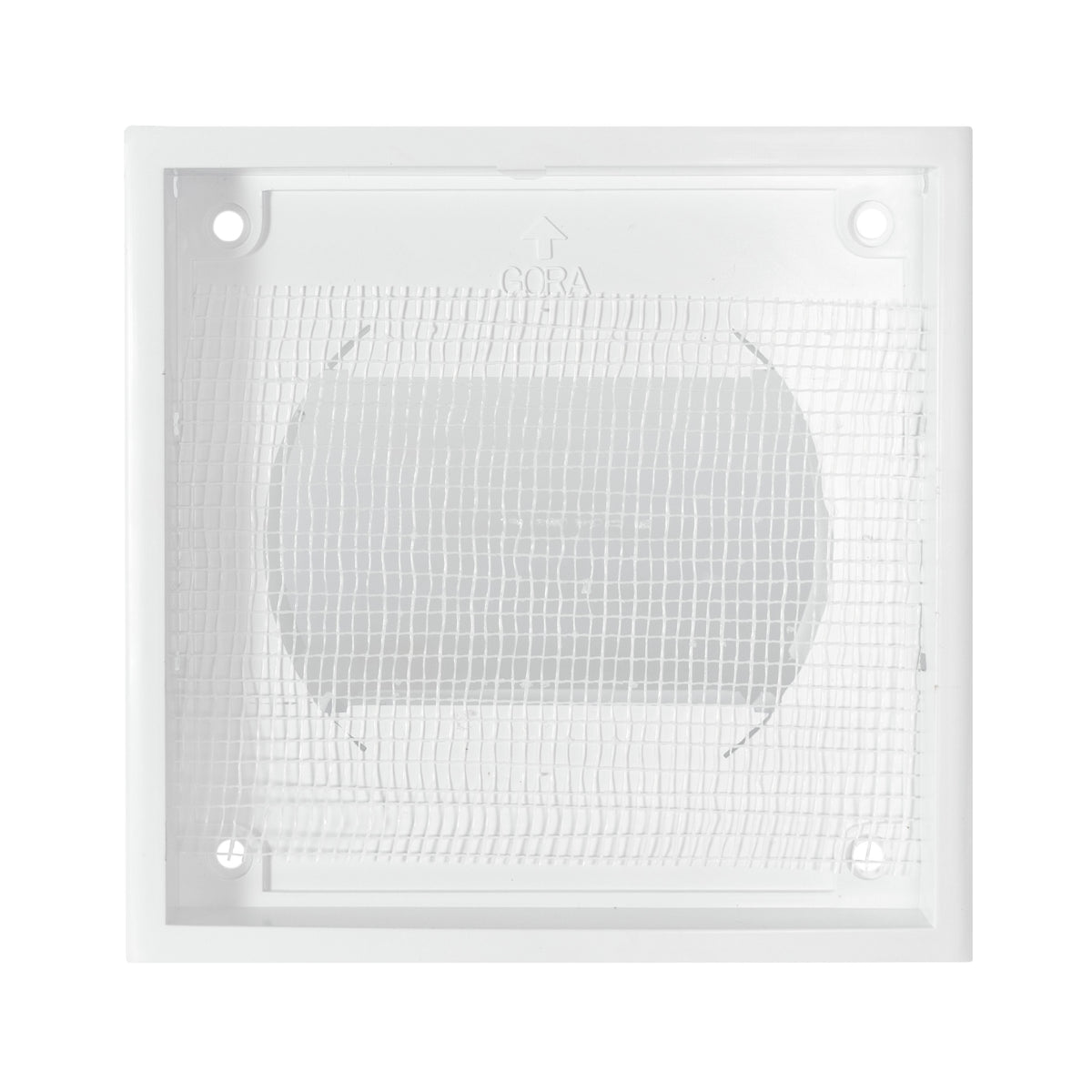 VC-KR0153 Louvre Vent Through Wall Ventilation Kit 100mm Pipe with White Vent