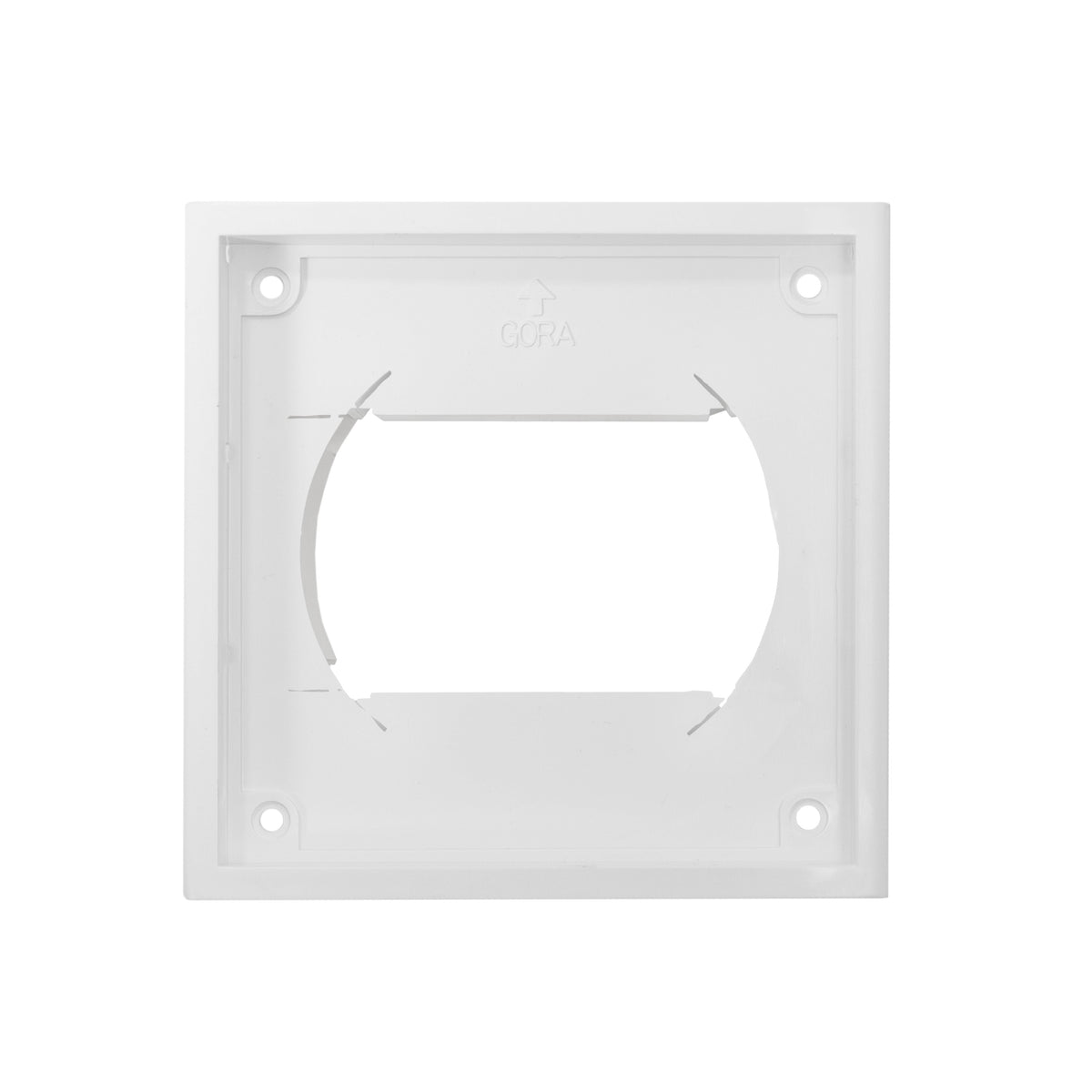 VC-KR0153 Louvre Vent Through Wall Ventilation Kit 100mm Pipe with White Vent