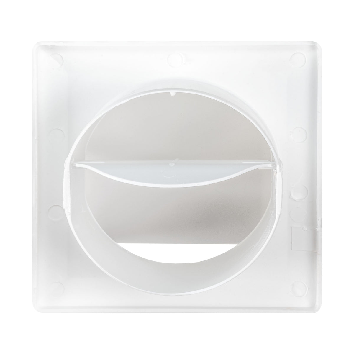 Round Bella Vent Through Wall Ventilation Kit with 100mm Pipe and White Vent