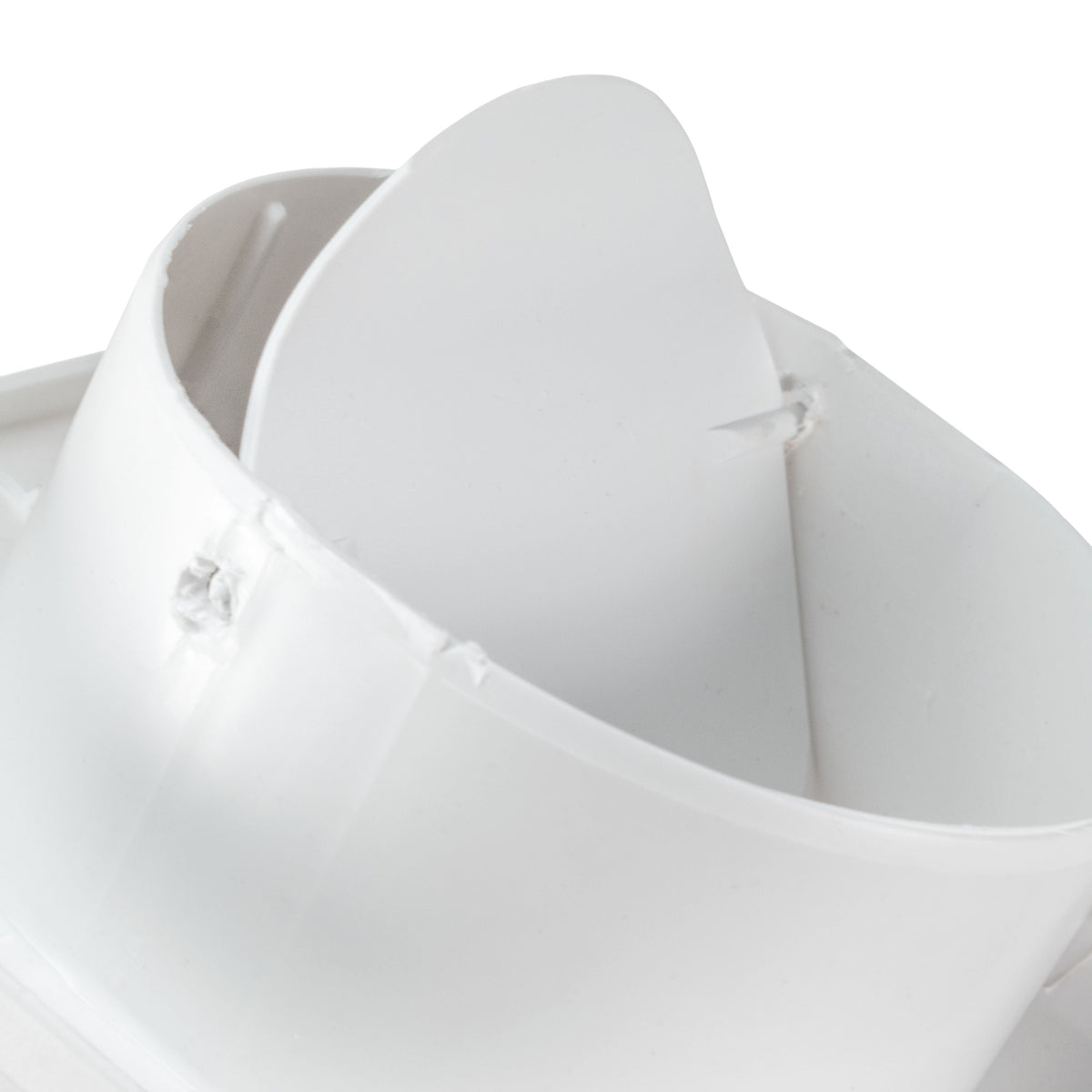 Rico Pull-Cord Switch Fan Through Wall Ventilation Kit 100mm Pipe White Vent