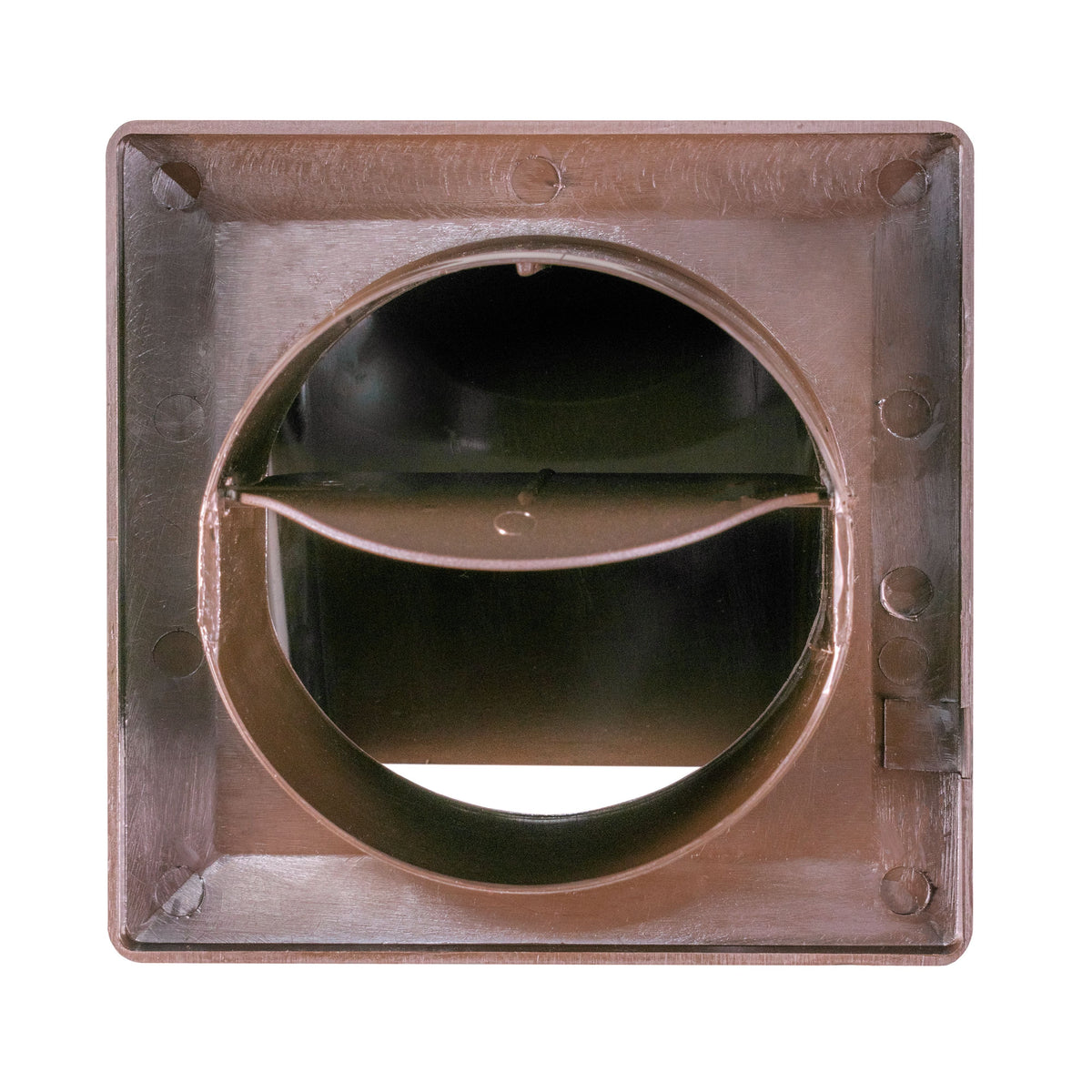 VC-KR0153 Louvre Vent Through Wall Ventilation Kit 100mm Pipe with Brown Vent