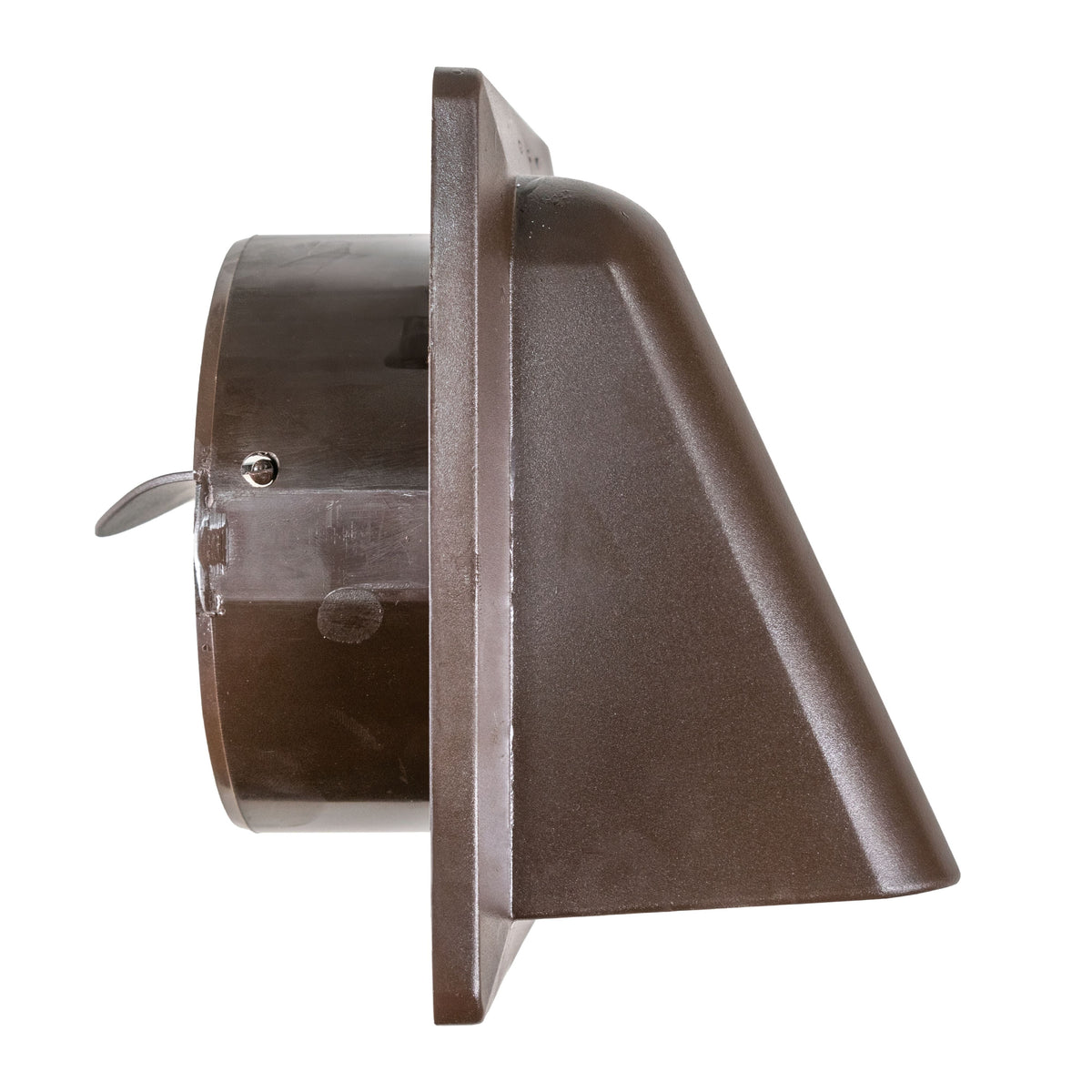 Round Bella Vent Through Wall Ventilation Kit with 100mm Pipe and Brown Vent