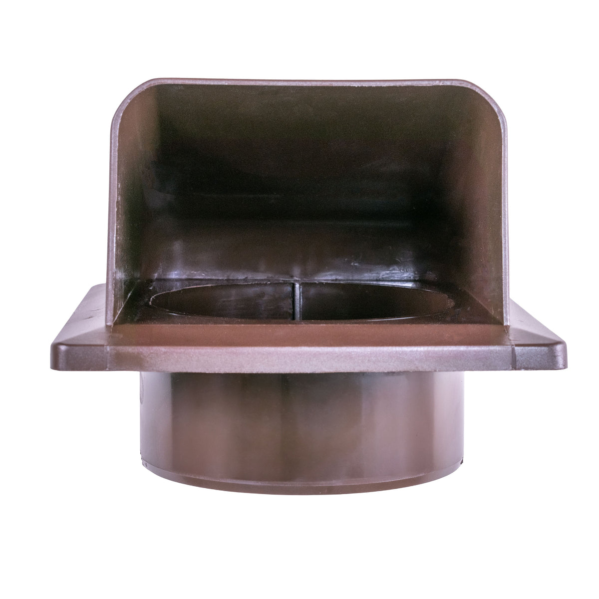 Round Bella Vent Through Wall Ventilation Kit with 100mm Pipe and Brown Vent
