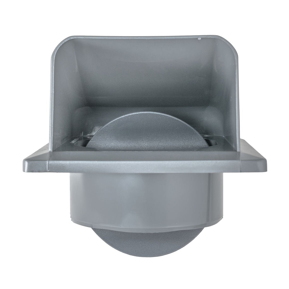 VC-KRO0184 Round Louvre Vent Through Wall Ventilation Kit 100mm Pipe Graphite