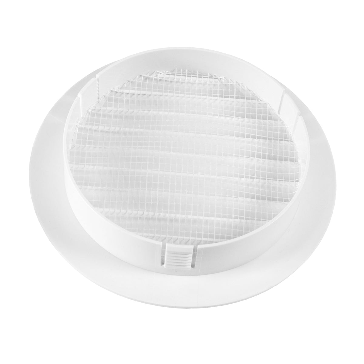 VC-KRO0184 Round Louvre Vent Through Wall Ventilation Kit 100mm Pipe Graphite