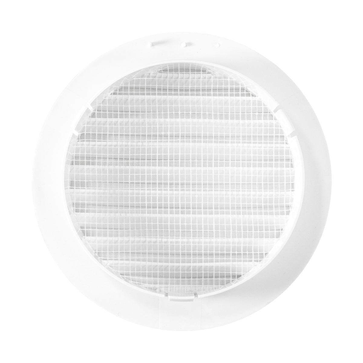 VC-KRO0184 Round Louvre Vent Through Wall Ventilation Kit 100mm Pipe Brown Vent