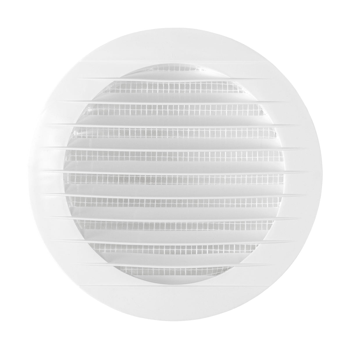 VC-KRO0184 Round Louvre Vent Through Wall Ventilation Kit 100mm Pipe Graphite