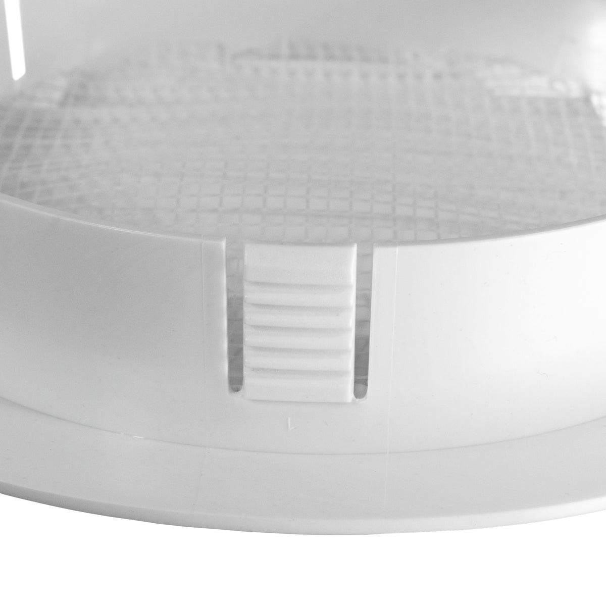 VC-KRO0184 Round Louvre Vent Through Wall Ventilation Kit 100mm Pipe Graphite