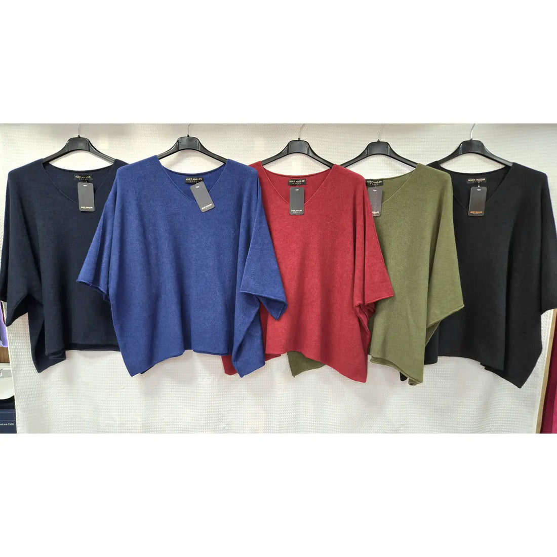 Women’s V-Neck Knit Jumper | Brown & Khaki | Sizes Up to 18