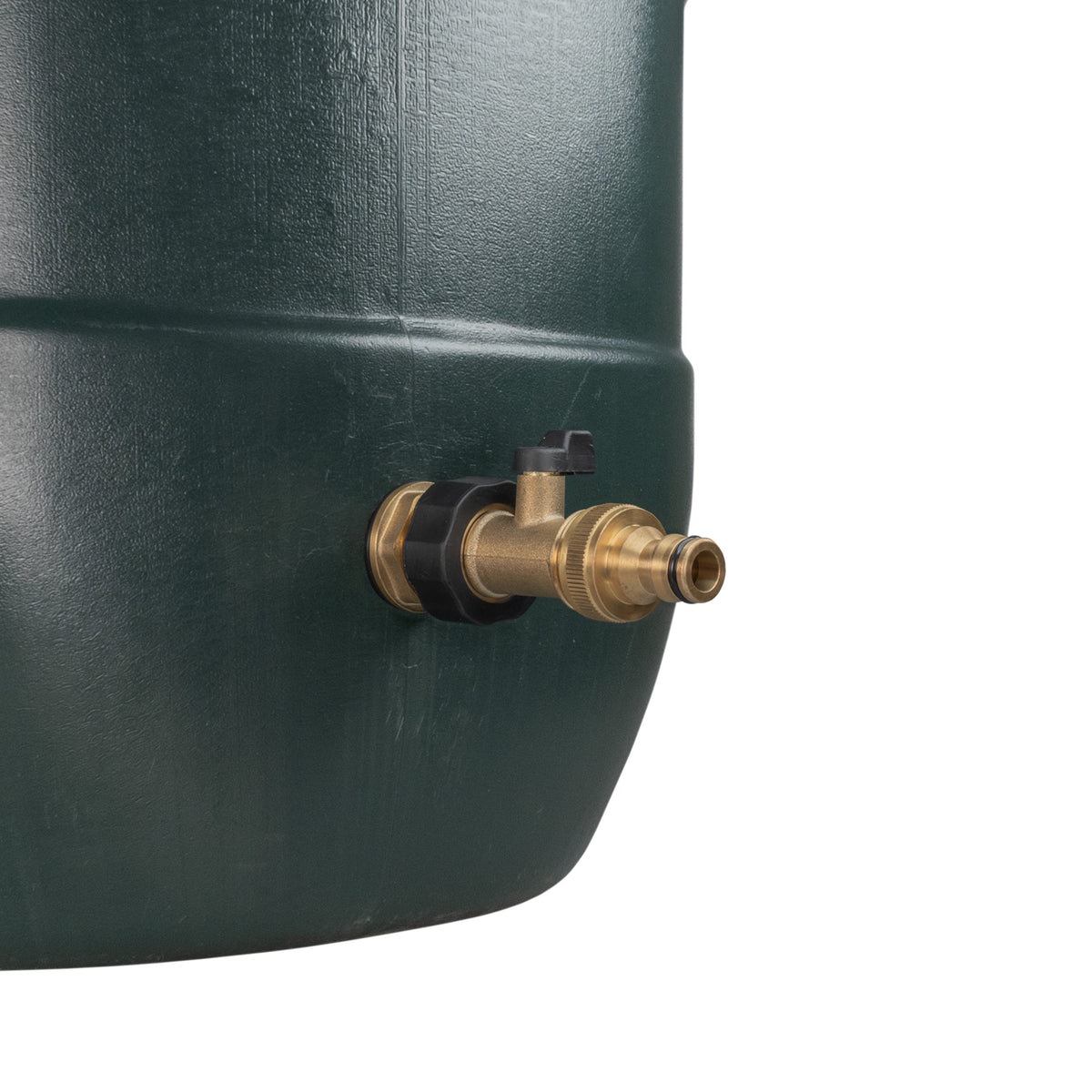 Brass Water Butt Kit 3/4in with Brass Valve + Tap Connector + 27mm Drill Bit
