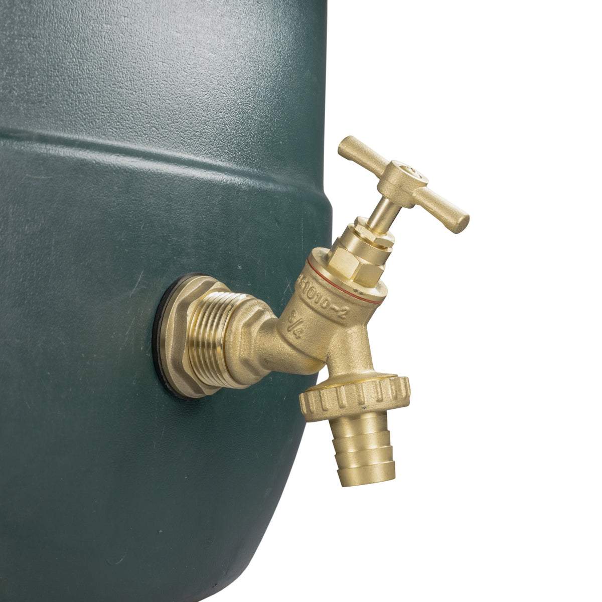 Brass Water Butt Tap Kit 1in with Brass Barbed Bib Tap + 34mm Drill Bit