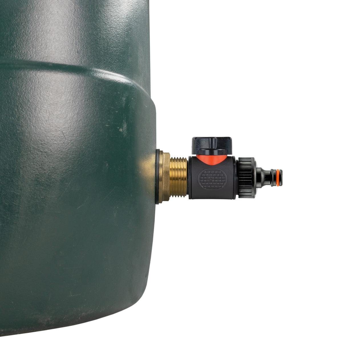 Water Butt Extension Kit 3/4in with Valve + Tap Connector + 34mm Drill Bit