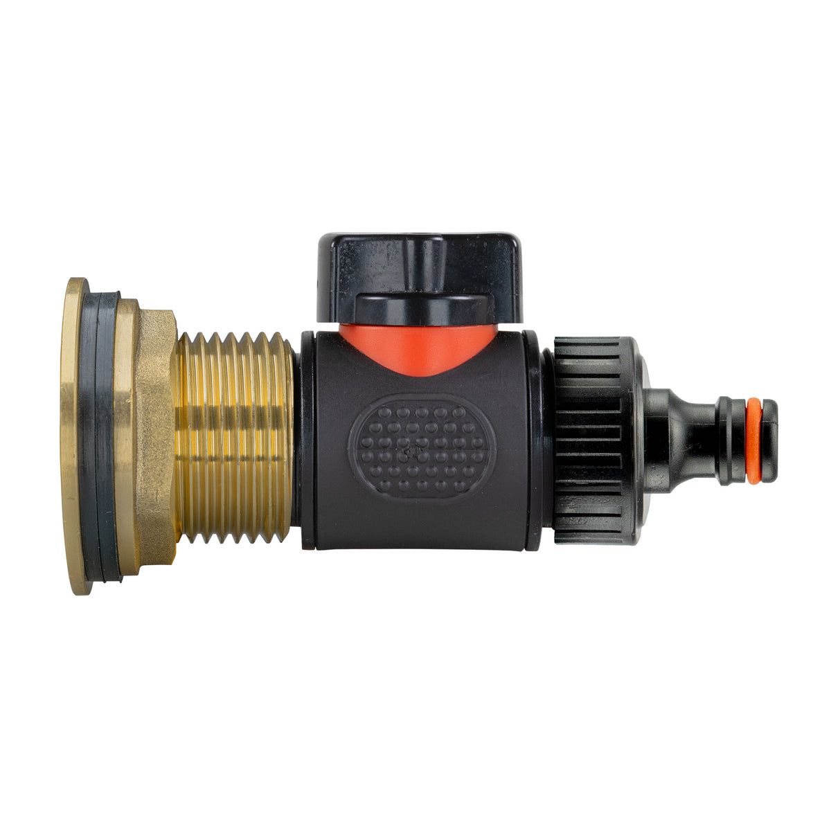 Water Butt Extension Kit 3/4in with Valve + Tap Connector + 34mm Drill Bit
