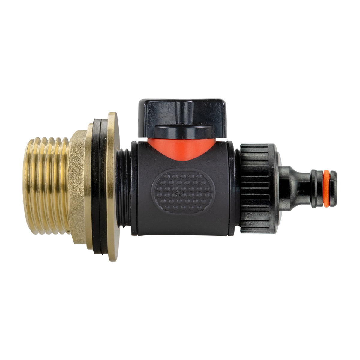 Water Butt Extension Kit 3/4in with Valve + Tap Connector + 34mm Drill Bit